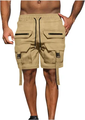 Mens Stretch Cargo Shorts Work Hiking Casual Bike Riding Smarty Slim Fit Body Resort Wear Motorcycle Travel Sport