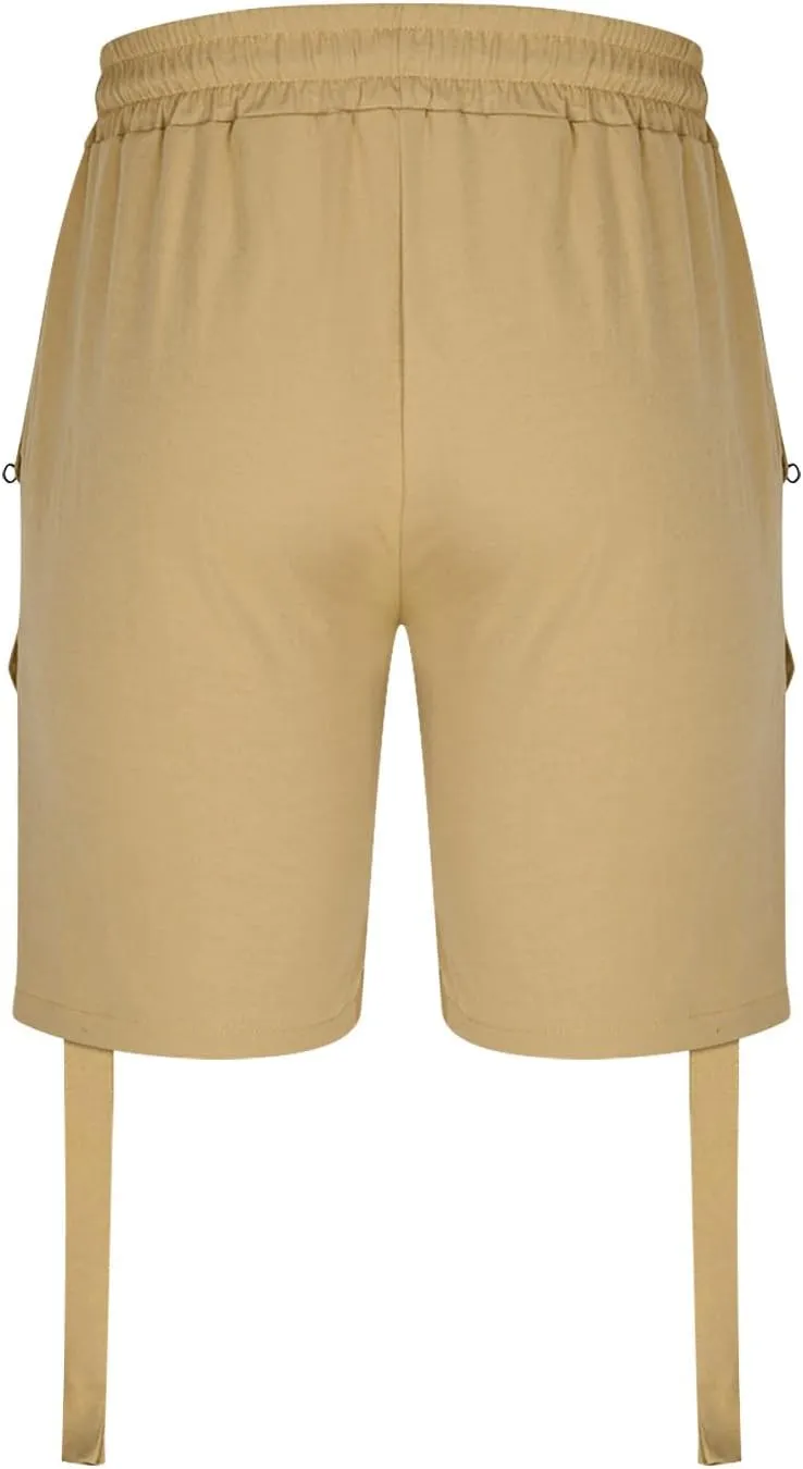 Mens Stretch Cargo Shorts Work Hiking Casual Bike Riding Smarty Slim Fit Body Resort Wear Motorcycle Travel Sport