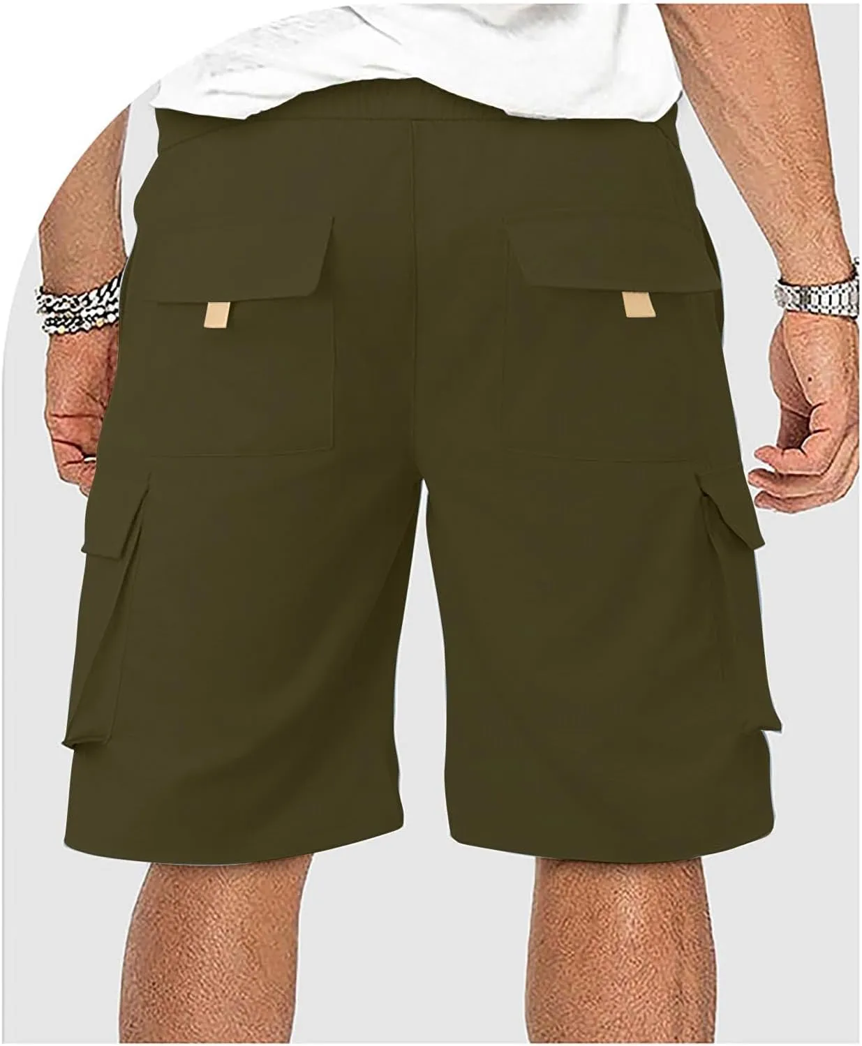 Mens Summer Shorts Drawstring Wide Leg Breathable Elastic Waistband Trunks Breathable Running Shorts