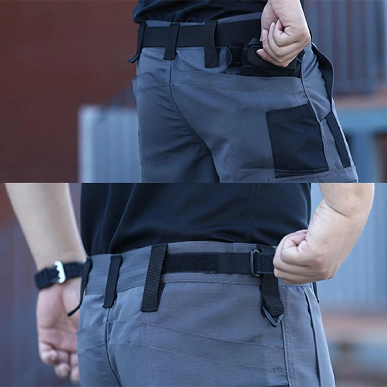 Mens Tactical Cargo Shorts Quick Dry Workout Shorts Waterproof Joggers Breathable Knee Length Short Casual Outdoor