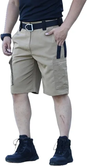 Mens Tactical Cargo Shorts Quick Dry Workout Shorts Waterproof Joggers Breathable Knee Length Short Casual Outdoor