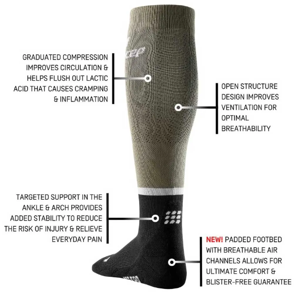 Men's The Run Compression Socks 4.0 - Olive/Black