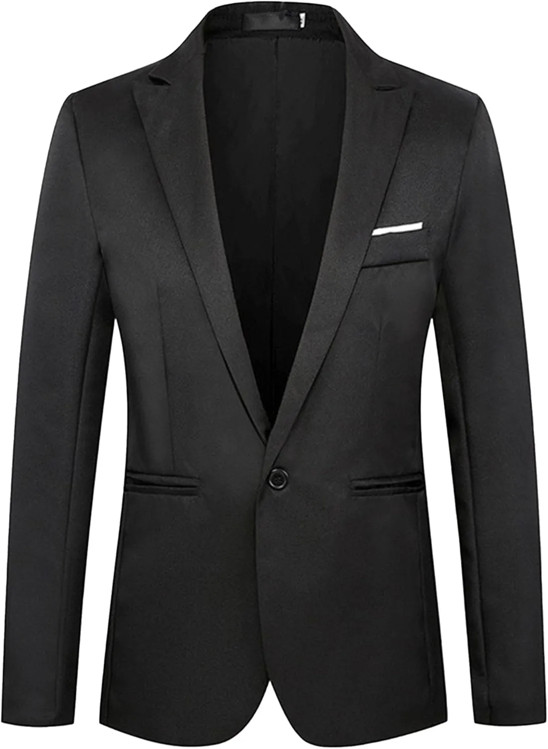 Mens Two Button Lightweight Sport Coat Slim Fit Business Casual Suit Lightweight Trendy Blazer Jacket