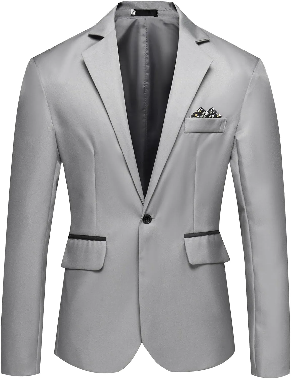 Mens Two Button Lightweight Sport Coat Slim Fit Business Casual Suit Lightweight Trendy Blazer Jacket