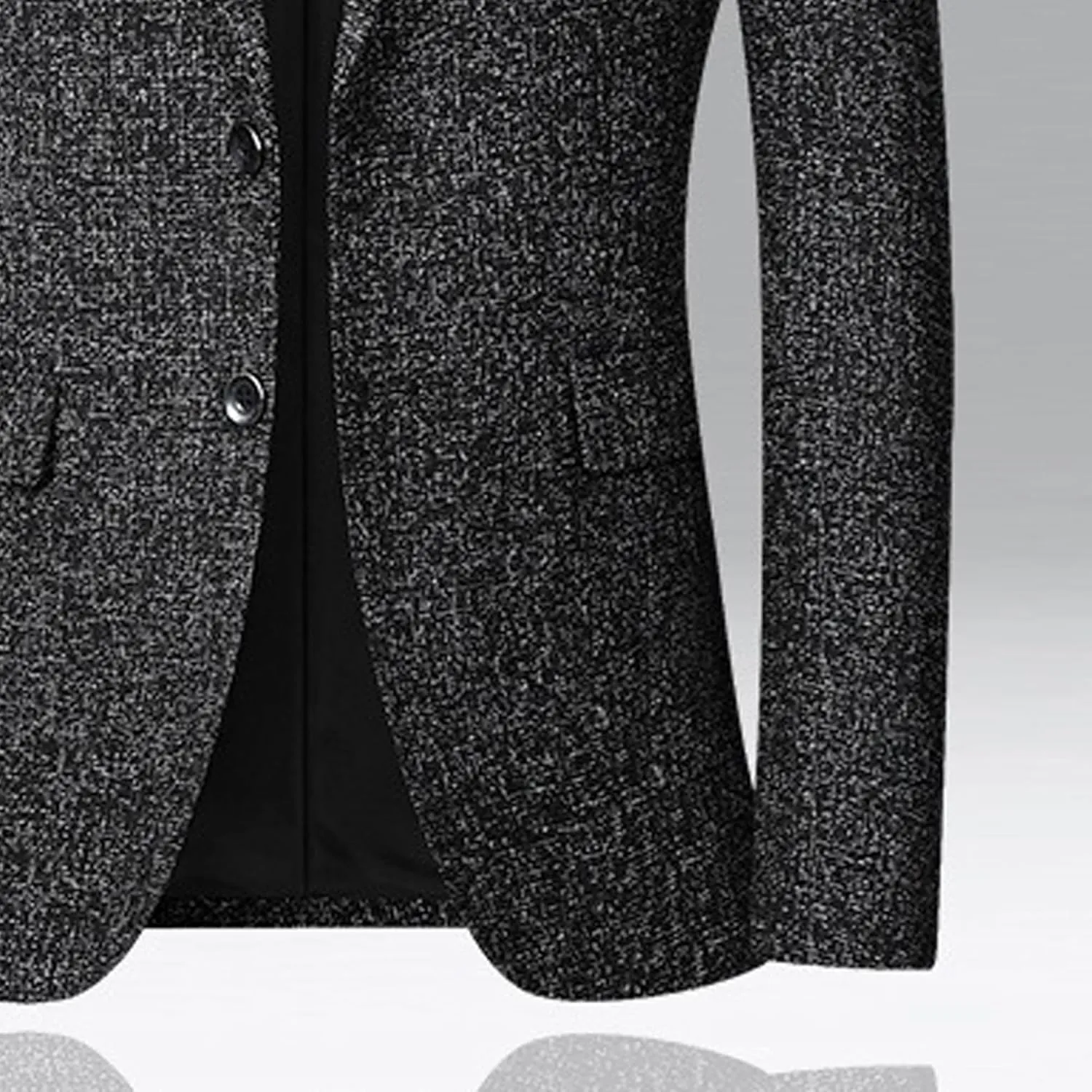 Mens Two Button Lightweight Sport Coat Slim Fit Business Casual Suit Lightweight Trendy Blazer Jacket