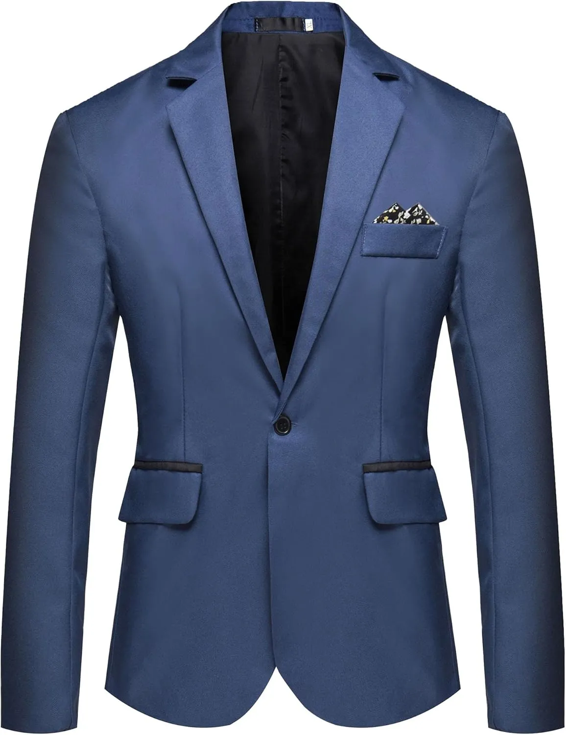 Mens Two Button Lightweight Sport Coat Slim Fit Business Casual Suit Lightweight Trendy Blazer Jacket
