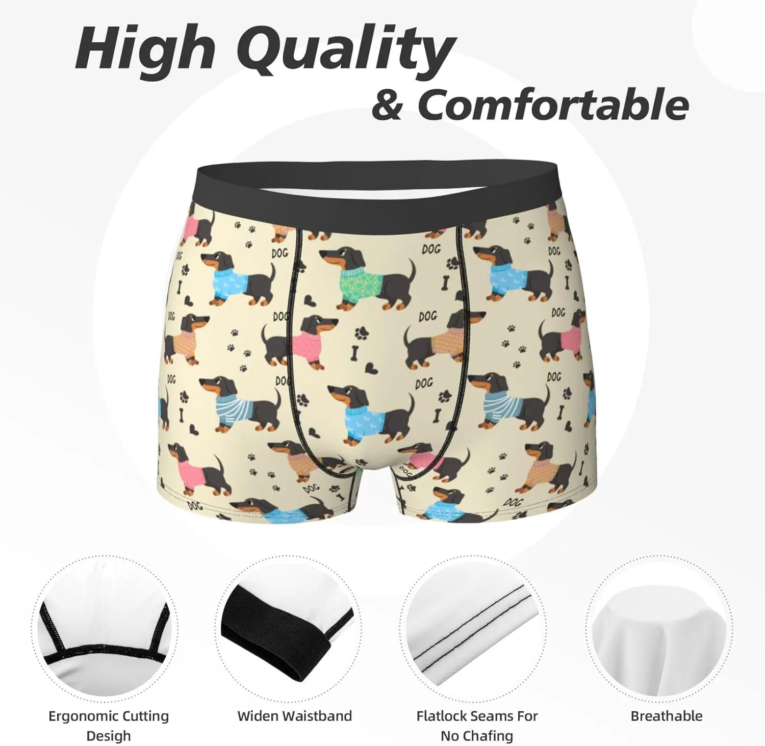 Men's Underwear Boxer Briefs Breathable Underwear Sports Trunks