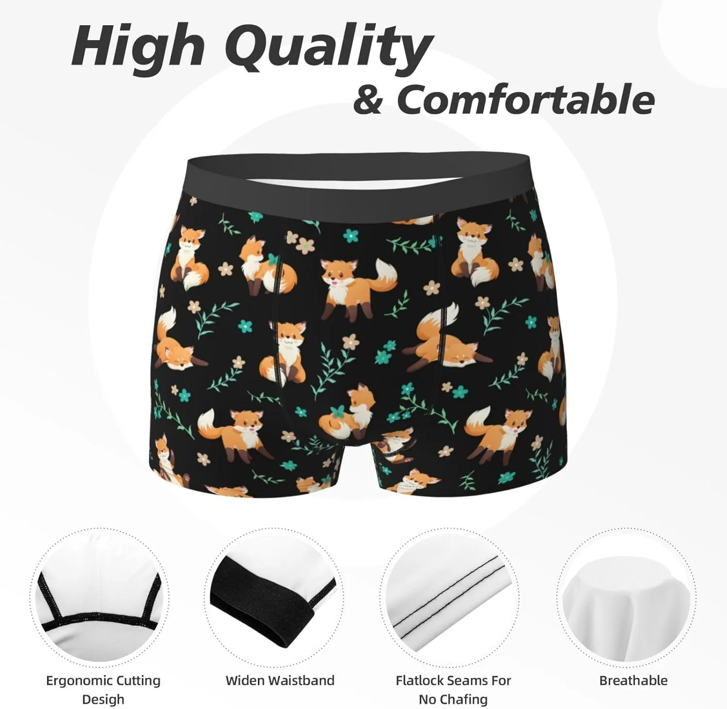 Men's Underwear Boxer Briefs Breathable Underwear Sports Trunks