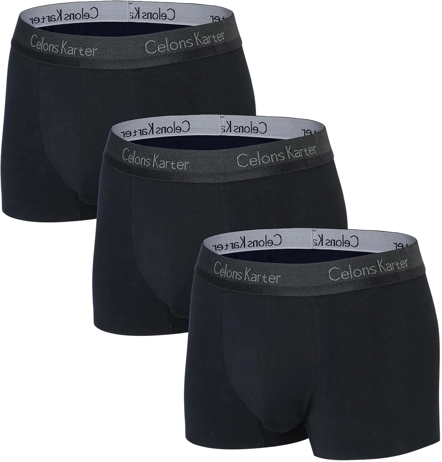 Men's Underwear Boxer Briefs, Cotton Stretch Moisture-Wicking Underwear,3 Pack