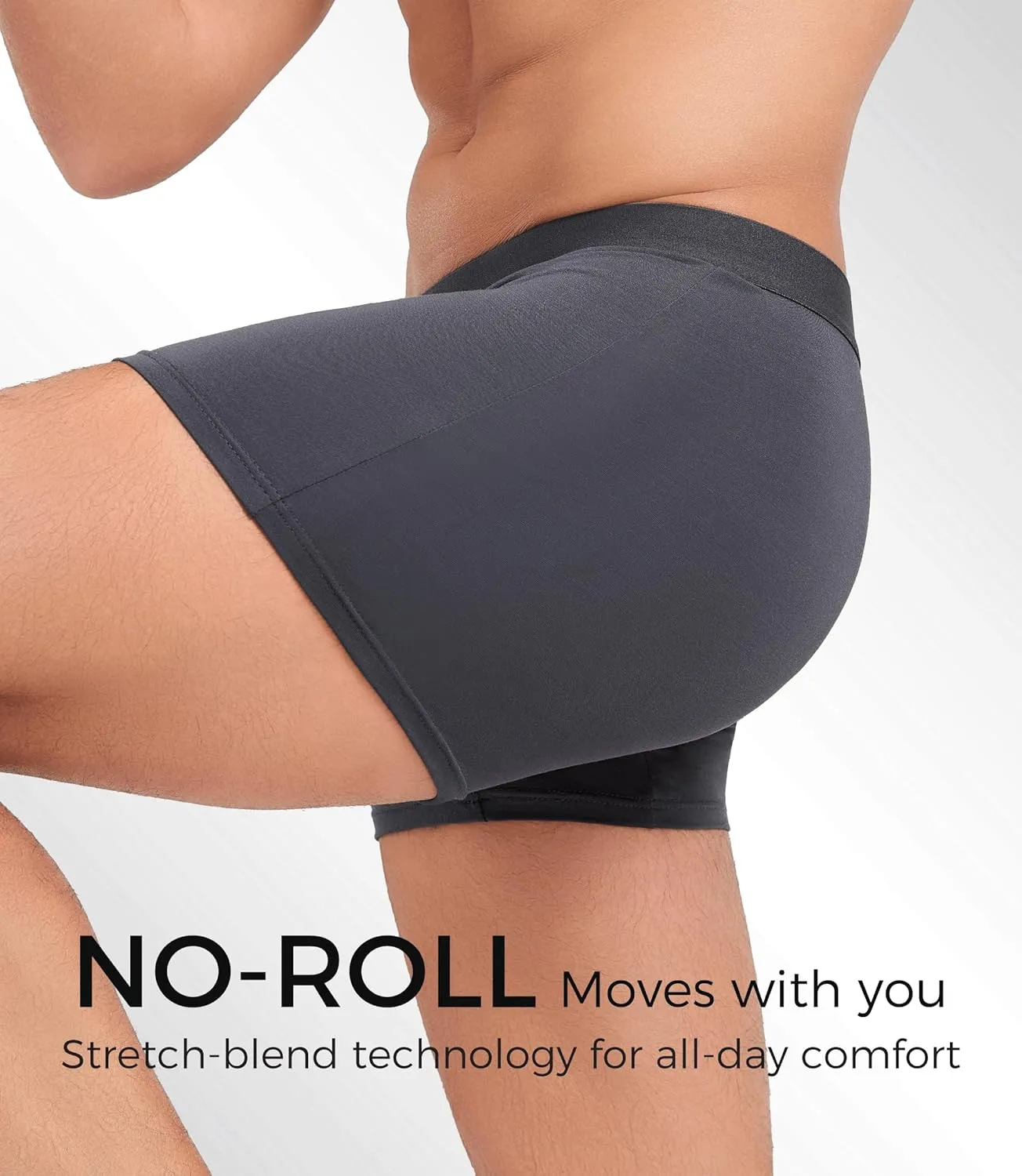 Mens Underwear Trunks Pack Modal Underwear for Men with Pouch Moisture Wicking