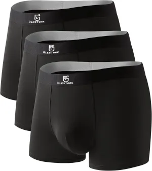 Mens Underwear Trunks Pack Modal Underwear for Men with Pouch Moisture Wicking