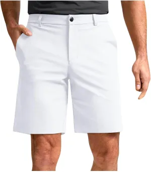 Men's Workout Gym Shorts Casual Cotton Stretch Drawstring Summer Beach Chino Golf Shorts with Pocket