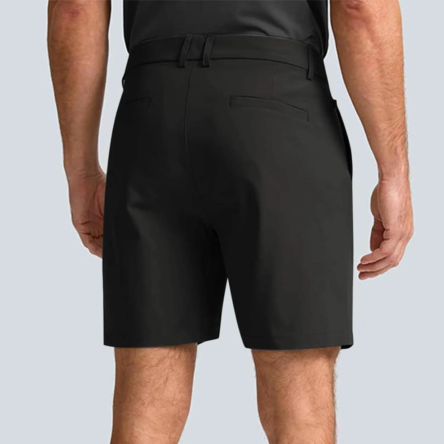Men's Workout Gym Shorts Casual Cotton Stretch Drawstring Summer Beach Chino Golf Shorts with Pocket