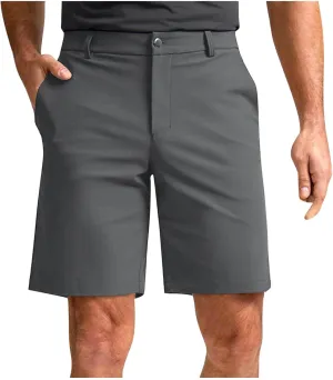 Men's Workout Gym Shorts Casual Cotton Stretch Drawstring Summer Beach Chino Golf Shorts with Pocket