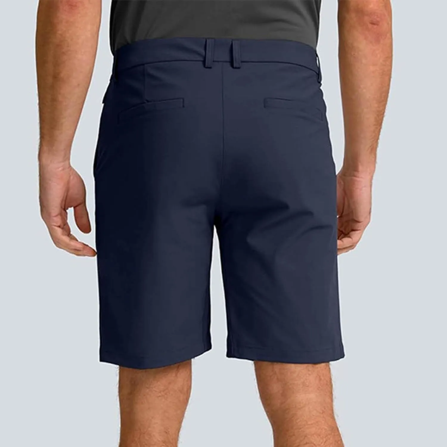 Men's Workout Gym Shorts Casual Cotton Stretch Drawstring Summer Beach Chino Golf Shorts with Pocket