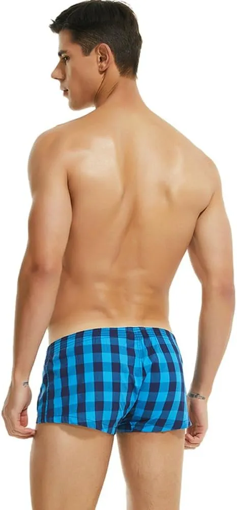Men's Woven Boxers Cotton Moisture Wicking Boxer Briefs for Relaxed Fit