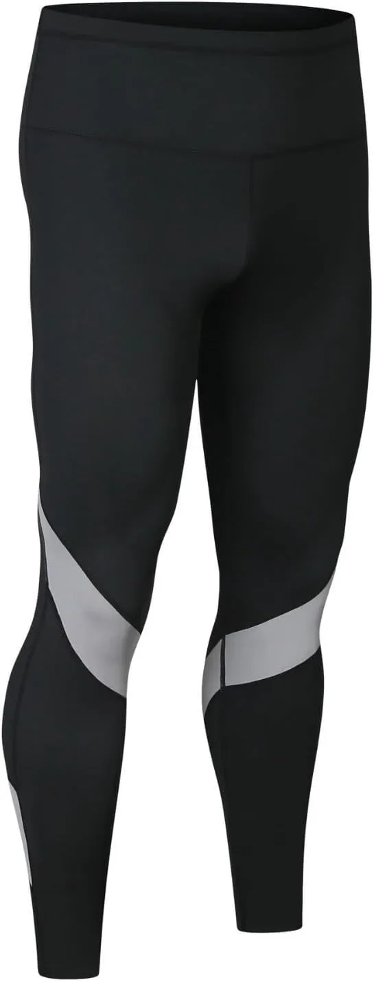 Mens Yoga Pants Seamless Stretchy Workout Gym Leggings Tights Running Sports High Waisted Athletic Compression Pants