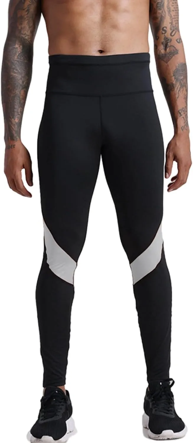 Mens Yoga Pants Seamless Stretchy Workout Gym Leggings Tights Running Sports High Waisted Athletic Compression Pants