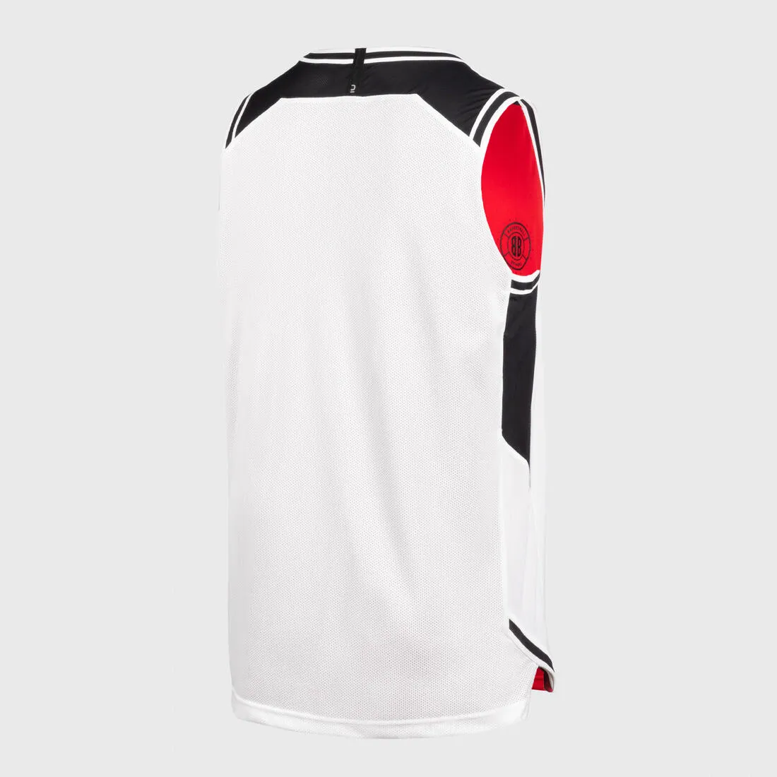 Men's/Women's Reversible Sleeveless Basketball Jersey T500R - Grey/Black Buzzer