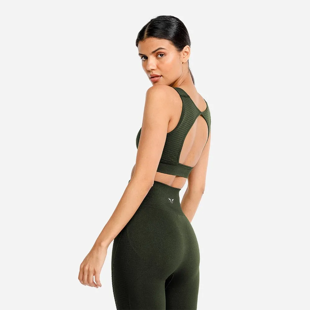 Meta Sports Bra - Khaki