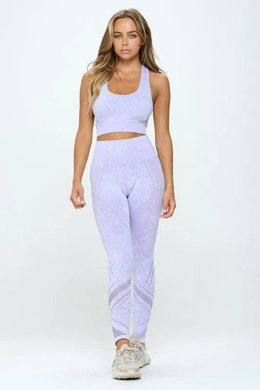 Mineral Wash Movement | Seamless Two-Piece Yoga Active Set