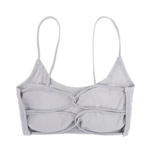 Modal Cross Back Sports Bra Thin Shoulder Straps