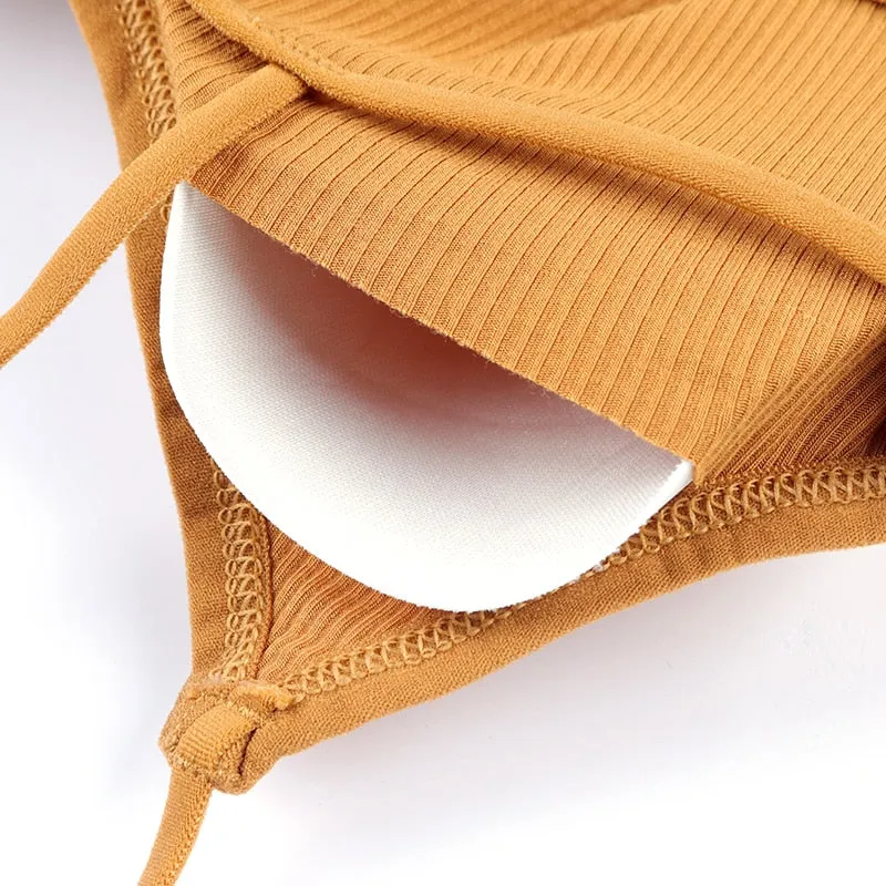 Modal Cross Back Sports Bra Thin Shoulder Straps