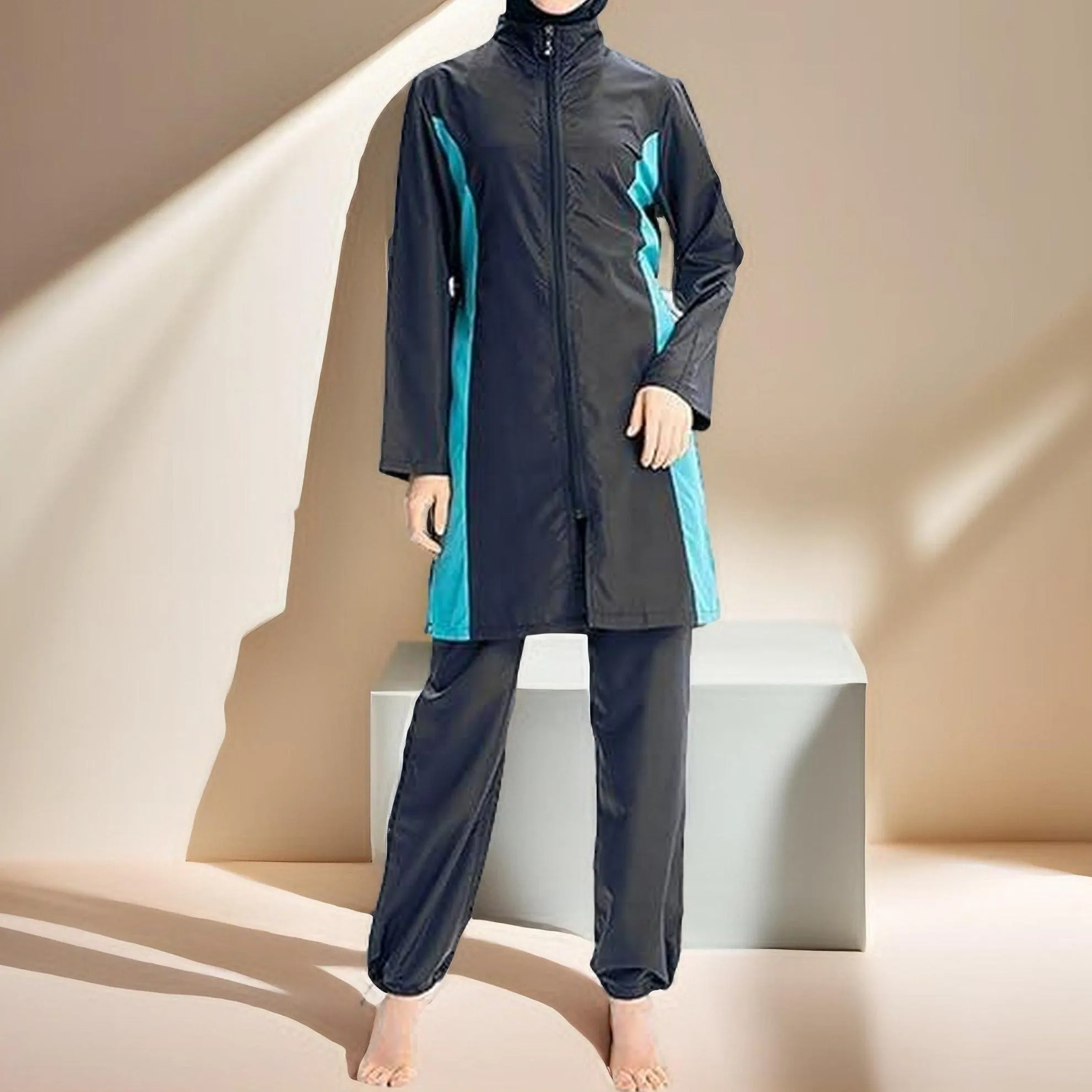 Modest Sportswear & Swimsuit: Active Modesty 3-Piece Set