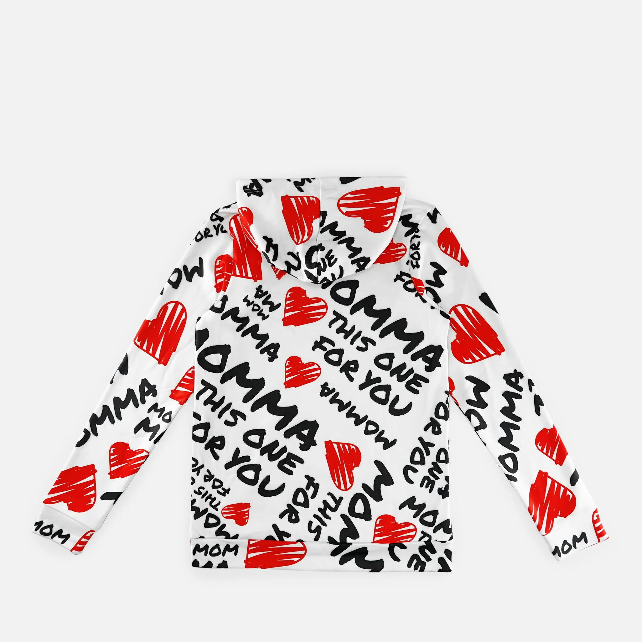 Momma Pattern Hoodie - Big