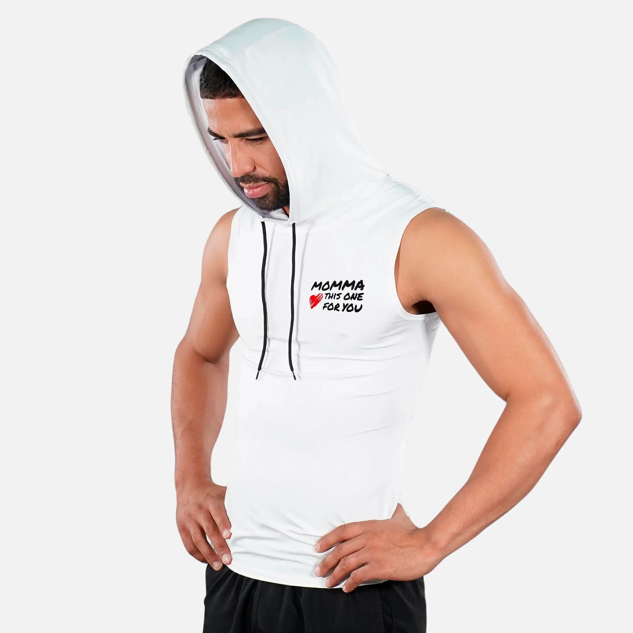 Momma Sleeveless Compression Hoodie