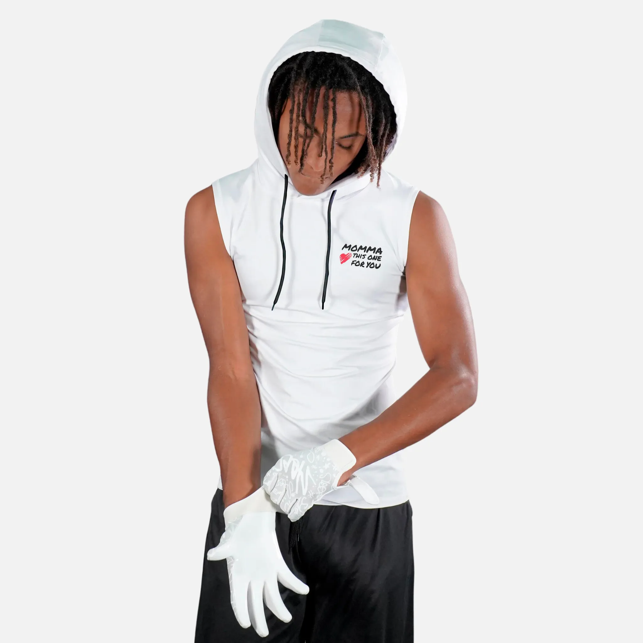 Momma Sleeveless Compression Hoodie