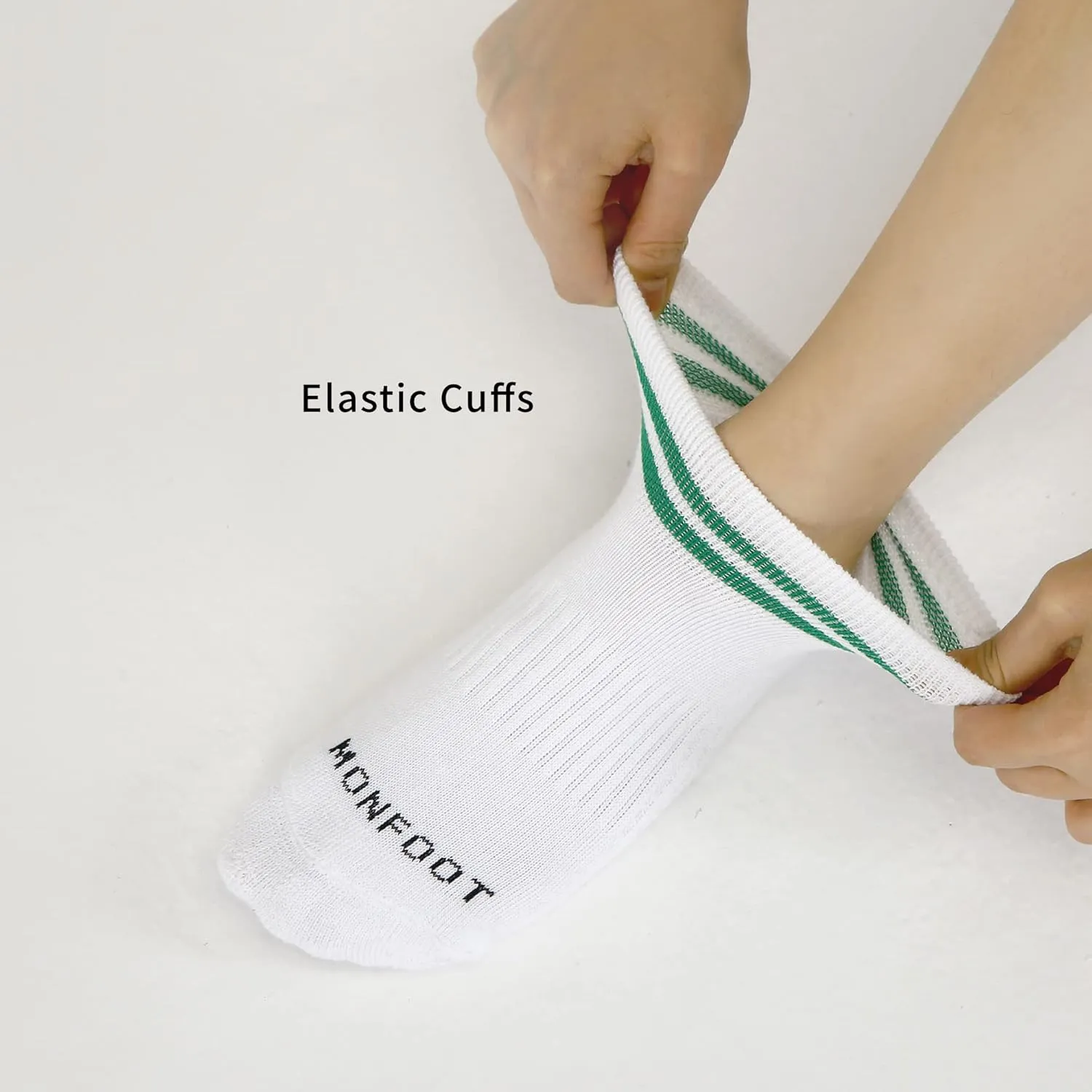 MONFOOT Men's/Women's 6 Pairs Daily Cushion Comfort Fit Performance Quarter Socks Multipack