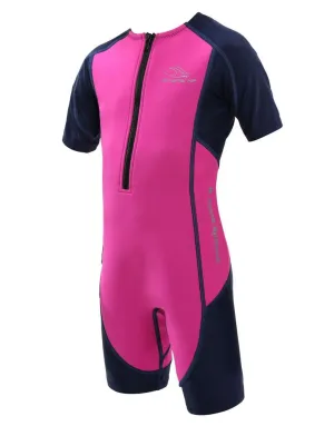MP Michael Phelps Stingray HP Short Sleeve Kids Wetsuit - Pink