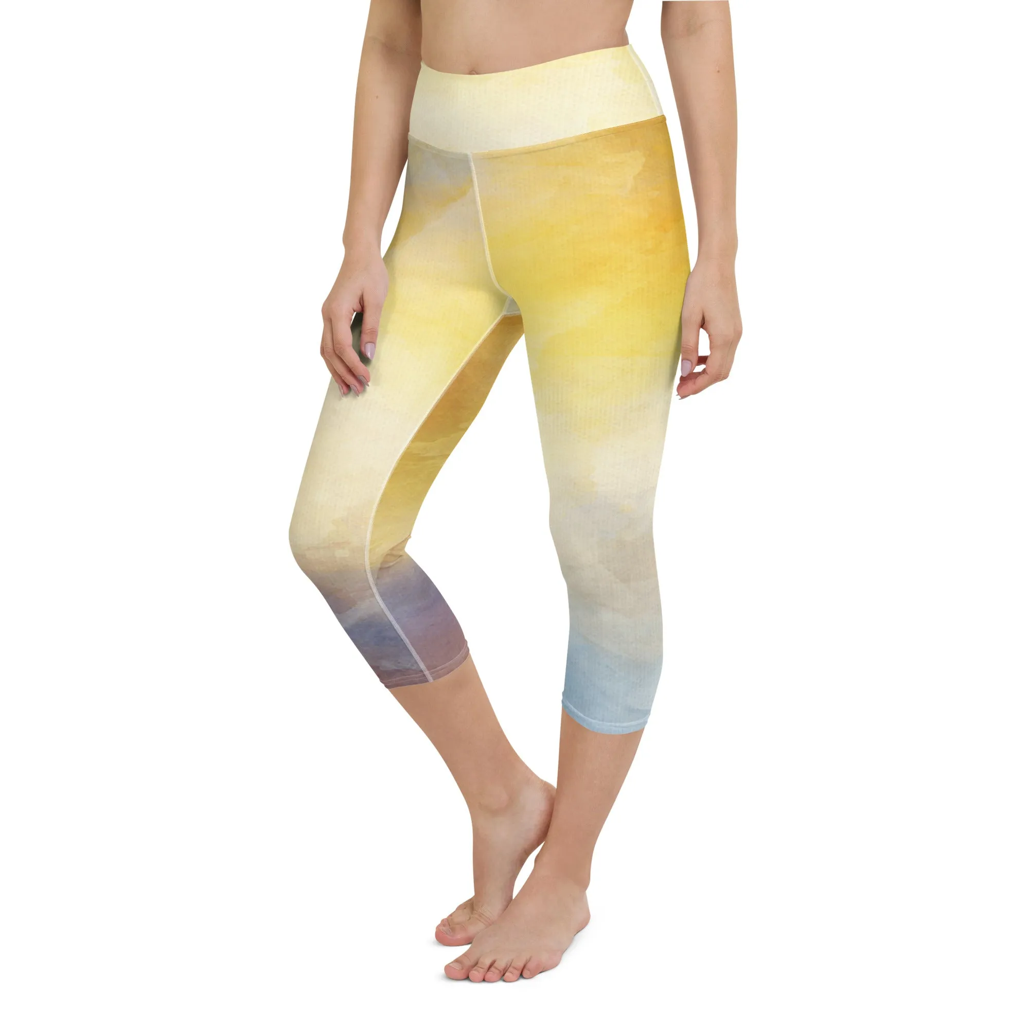 Multi Colors Yoga Capri Leggings | Exercise Capri Leggings, lioness-love
