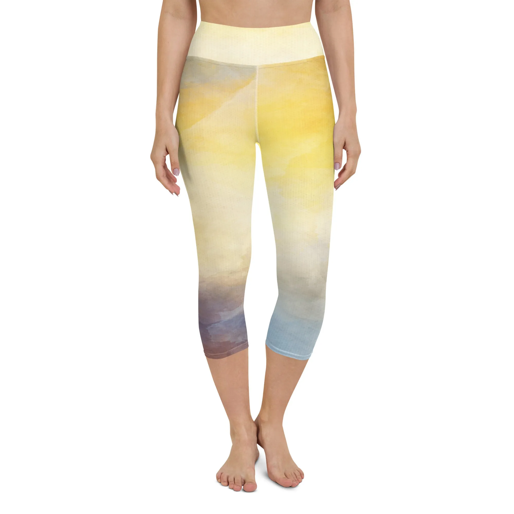 Multi Colors Yoga Capri Leggings | Exercise Capri Leggings, lioness-love