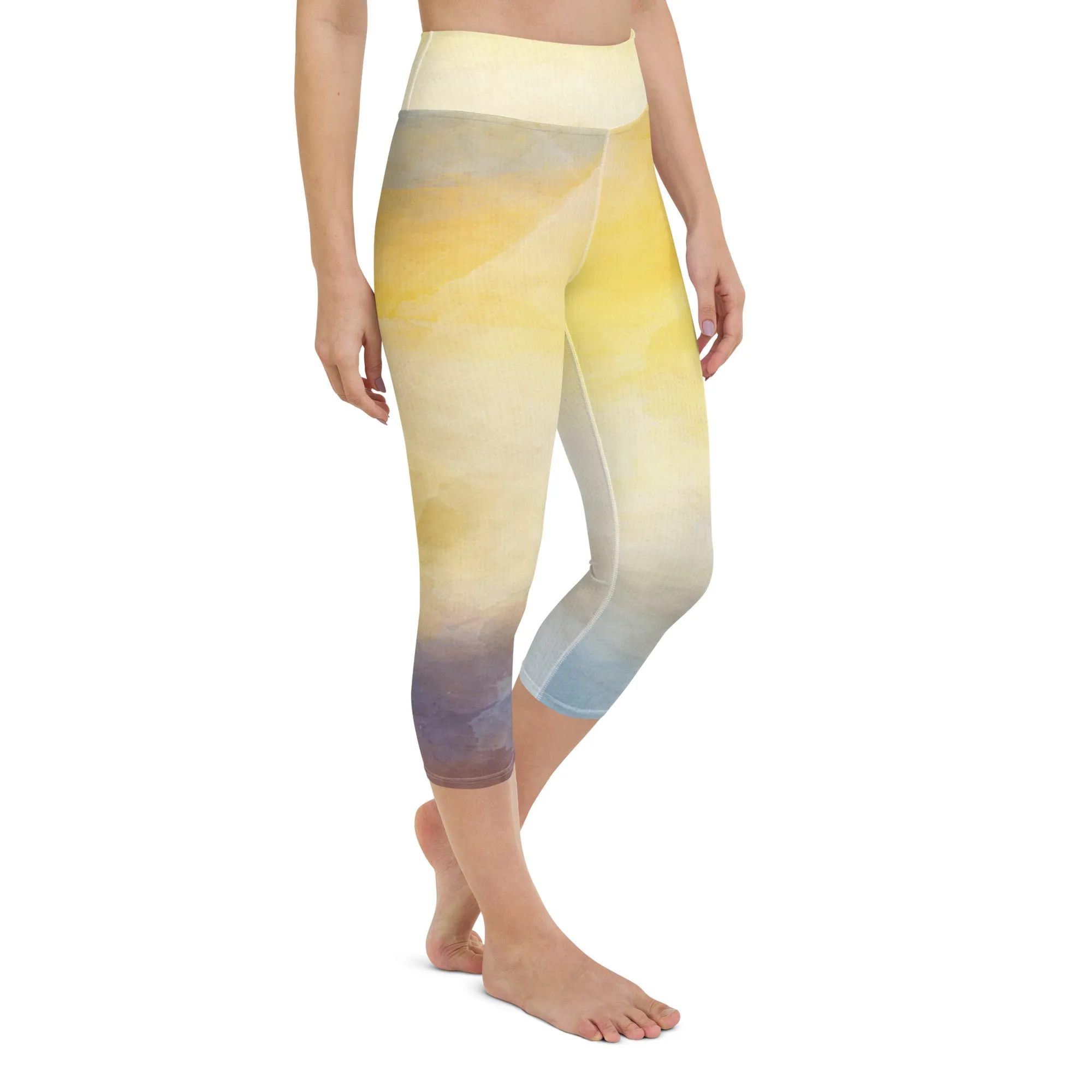 Multi Colors Yoga Capri Leggings | Exercise Capri Leggings, lioness-love