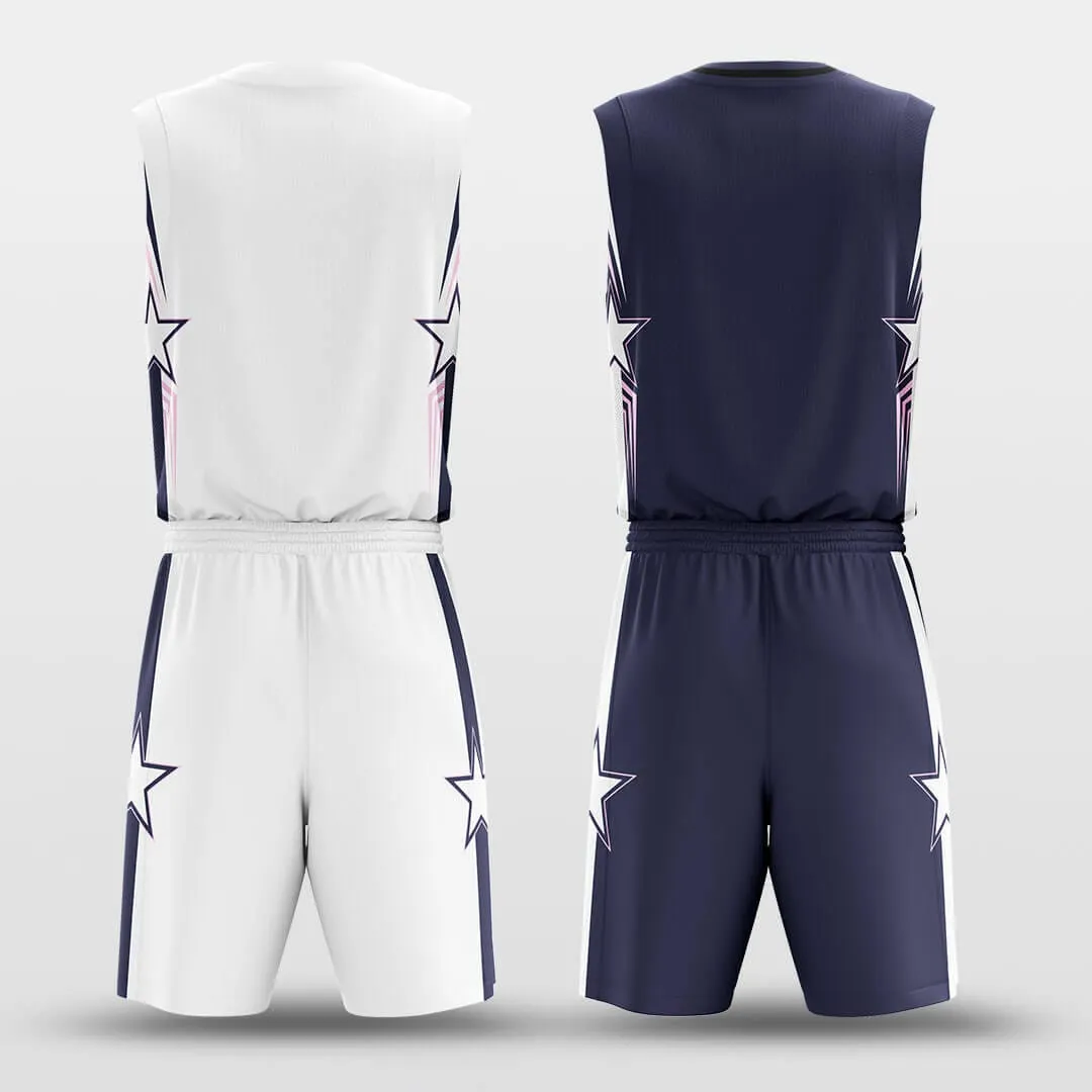 Neon Five Stars - Custom Reversible Basketball Jersey Set Sublimated BK260601S