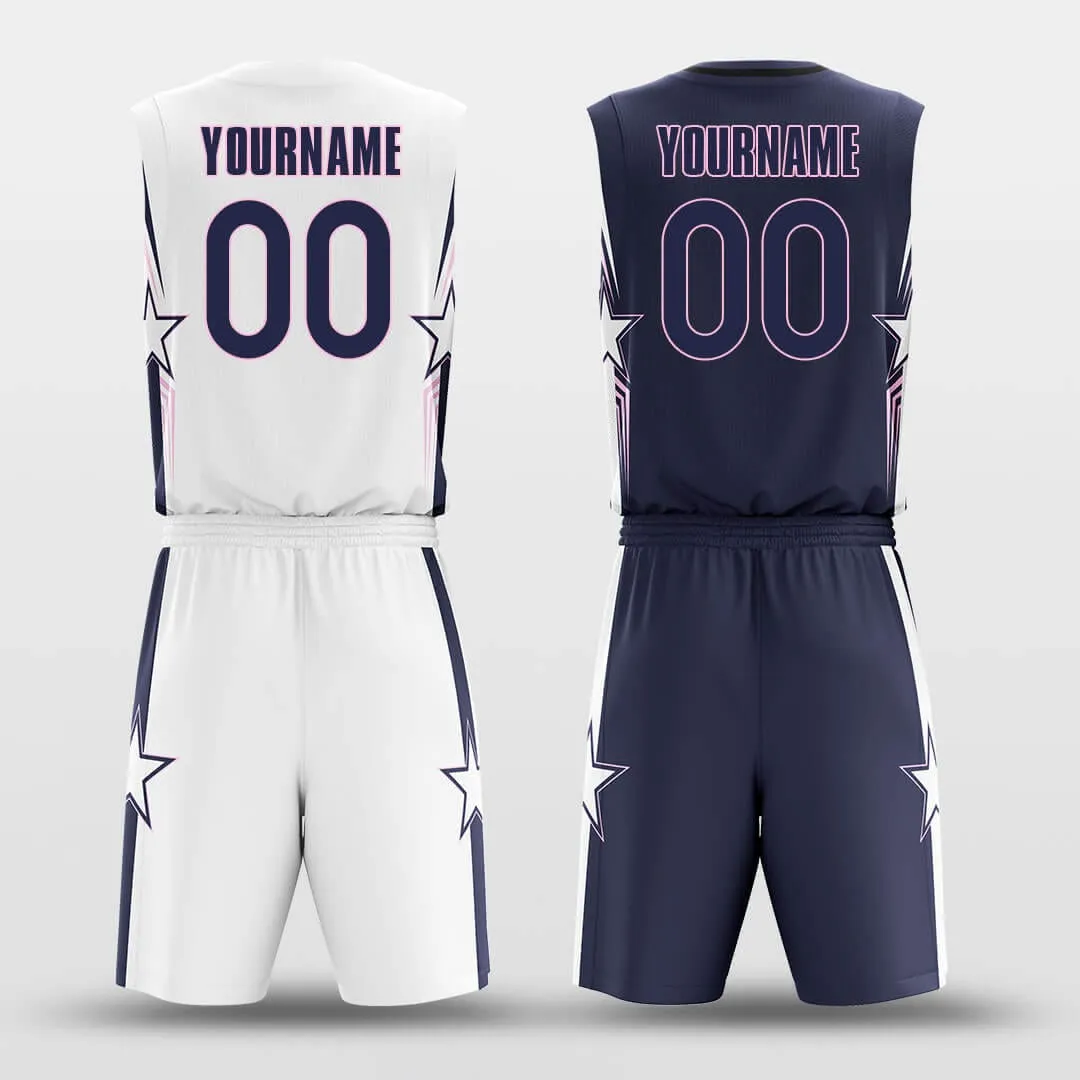 Neon Five Stars - Custom Reversible Basketball Jersey Set Sublimated BK260601S