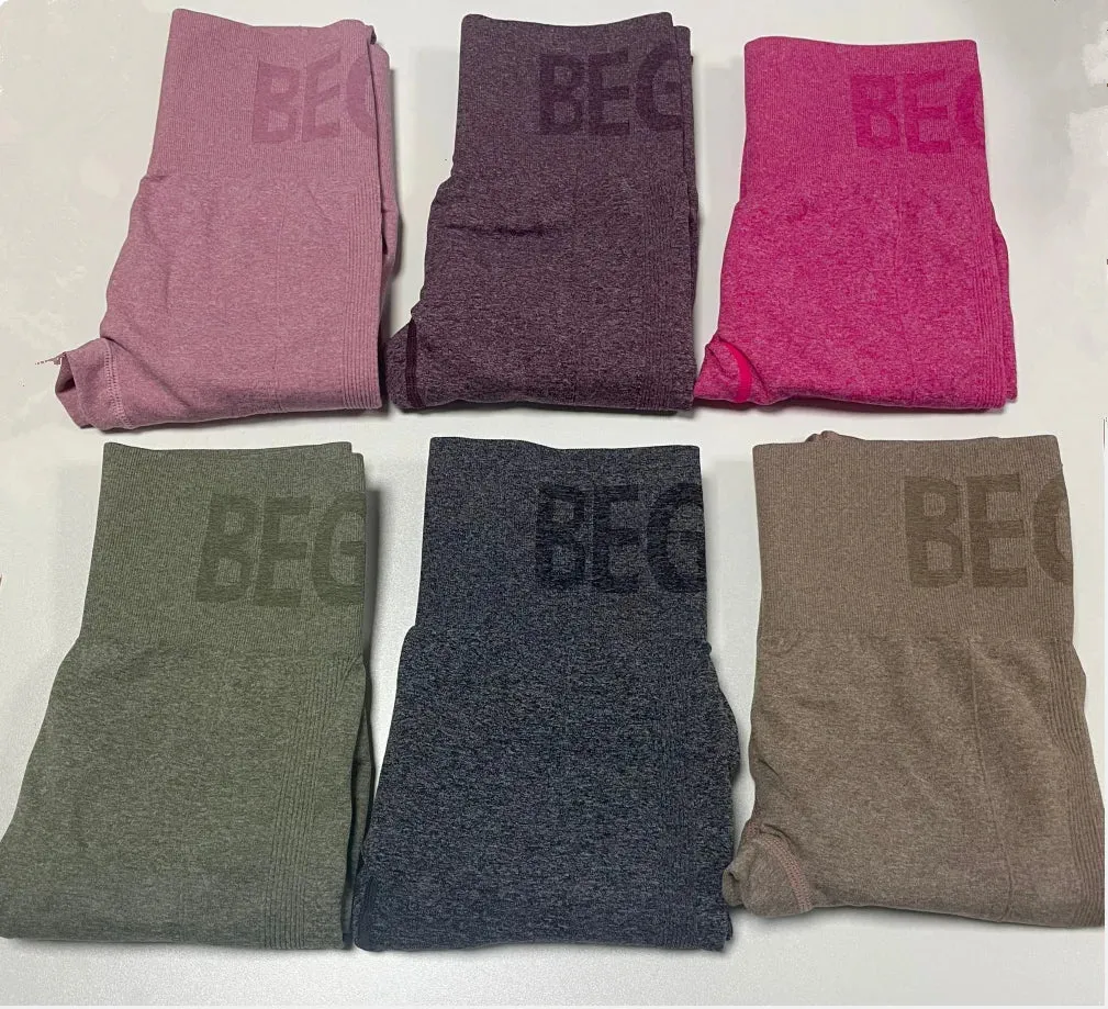 Newest Letter Honey Peach Hip Yoga Pants High Waist Leggings