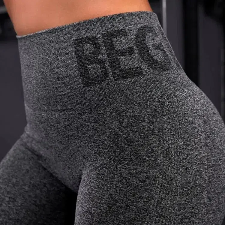 Newest Letter Honey Peach Hip Yoga Pants High Waist Leggings