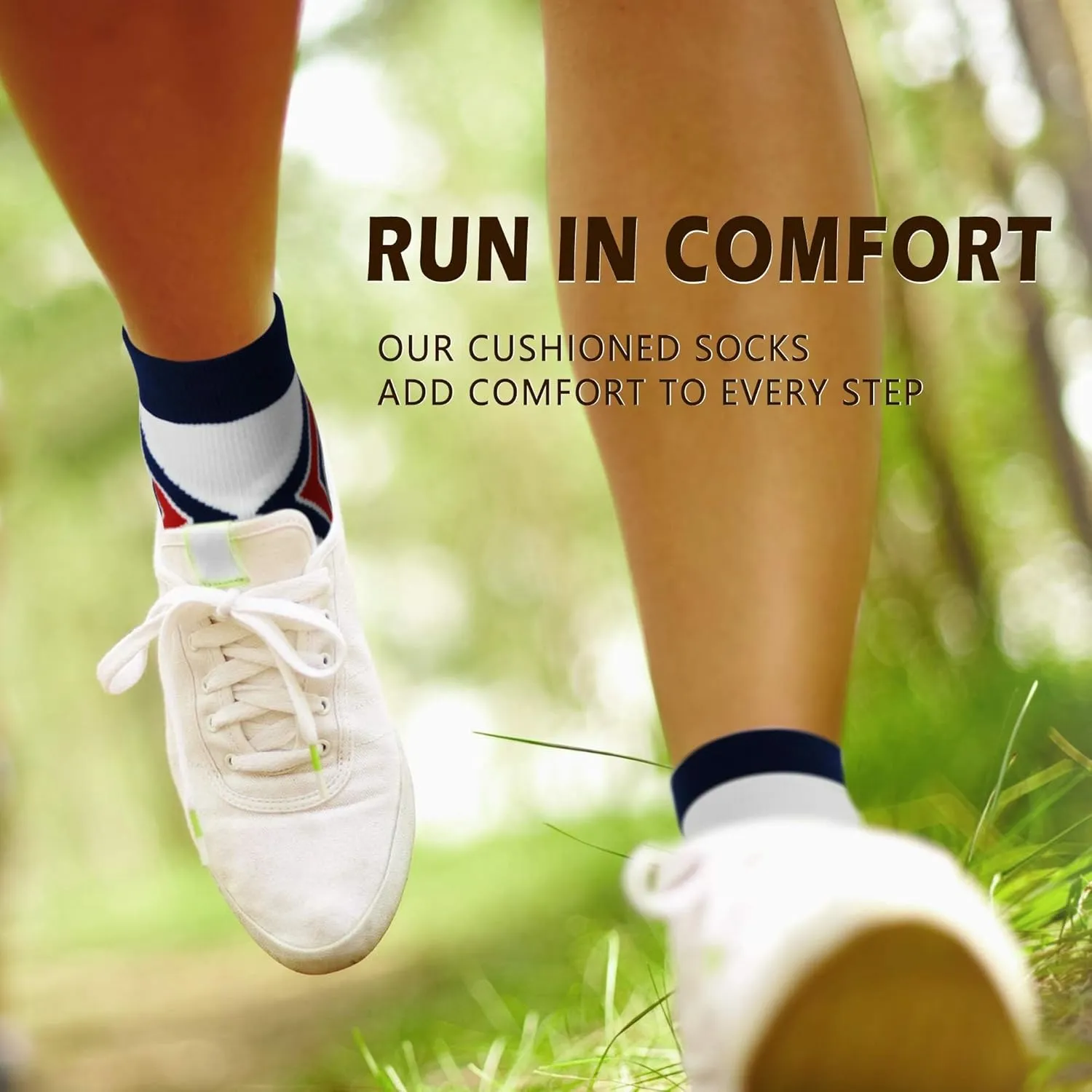 NEWZILL Ankle Compression Socks for Men & Women, Cushioned Low Cut Compression Running Socks with Ankle Support