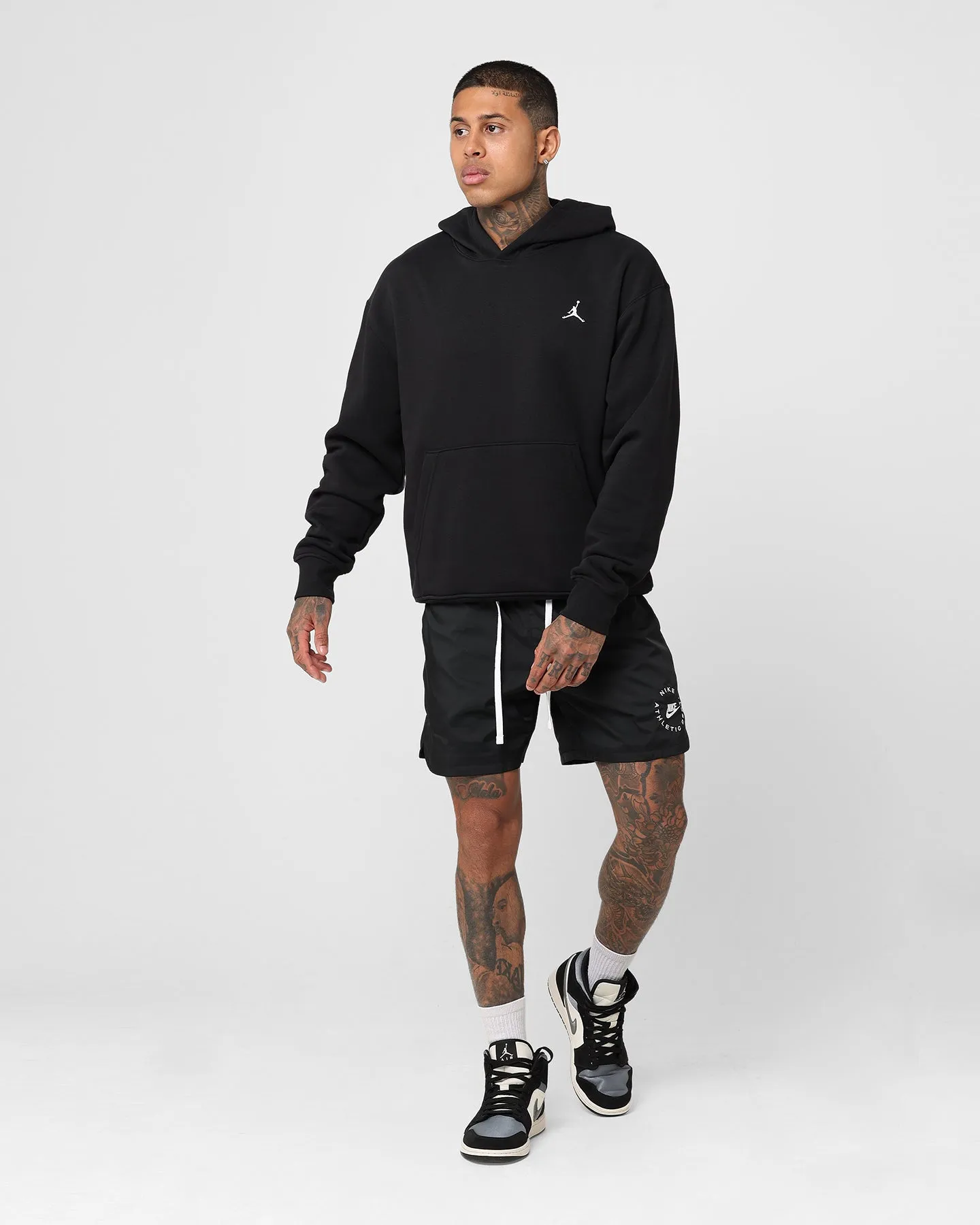 Nike Sportswear Essentials Woven Lined Flow Shorts Black/White