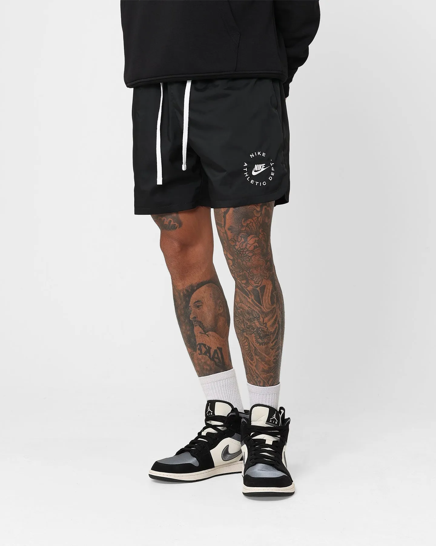 Nike Sportswear Essentials Woven Lined Flow Shorts Black/White