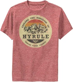 Nintendo Explore Hyrule Boy's Performance Tee