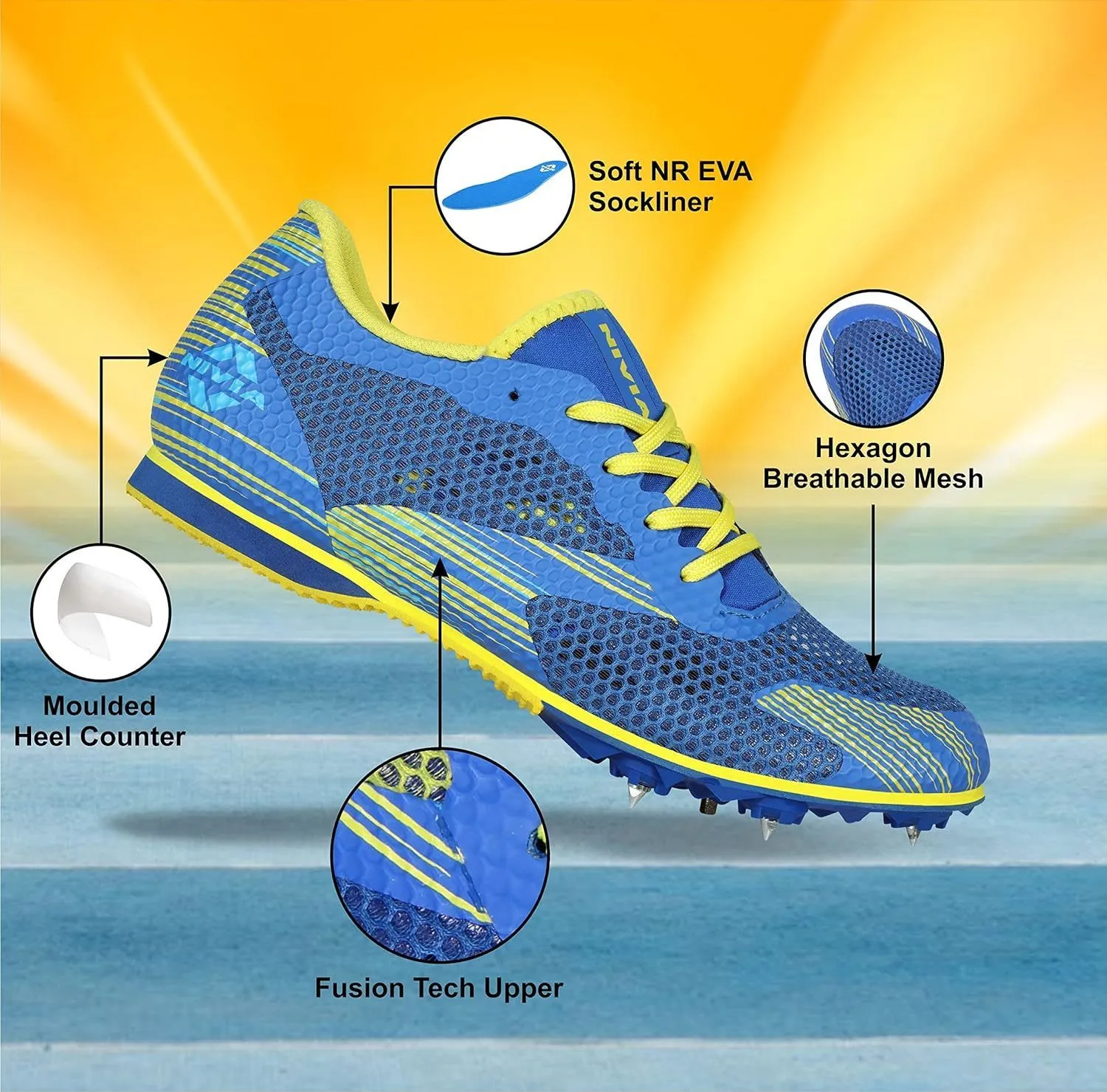 Nivia Track and field-800 (Blue)