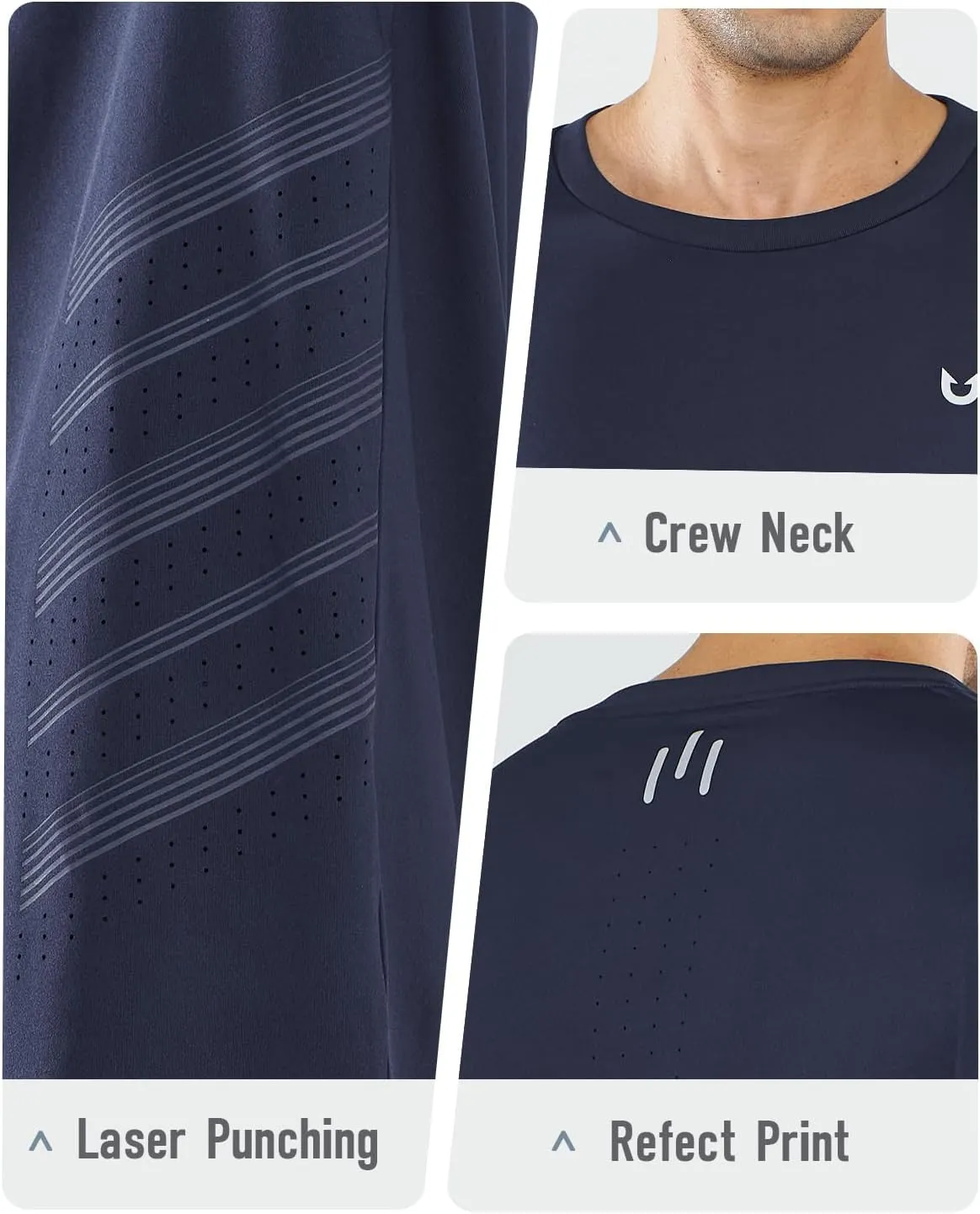 NORTHYARD Men’s Long Sleeve Quick Dry Shirts Workout Gym Athletic Running Sun Shirts Tops