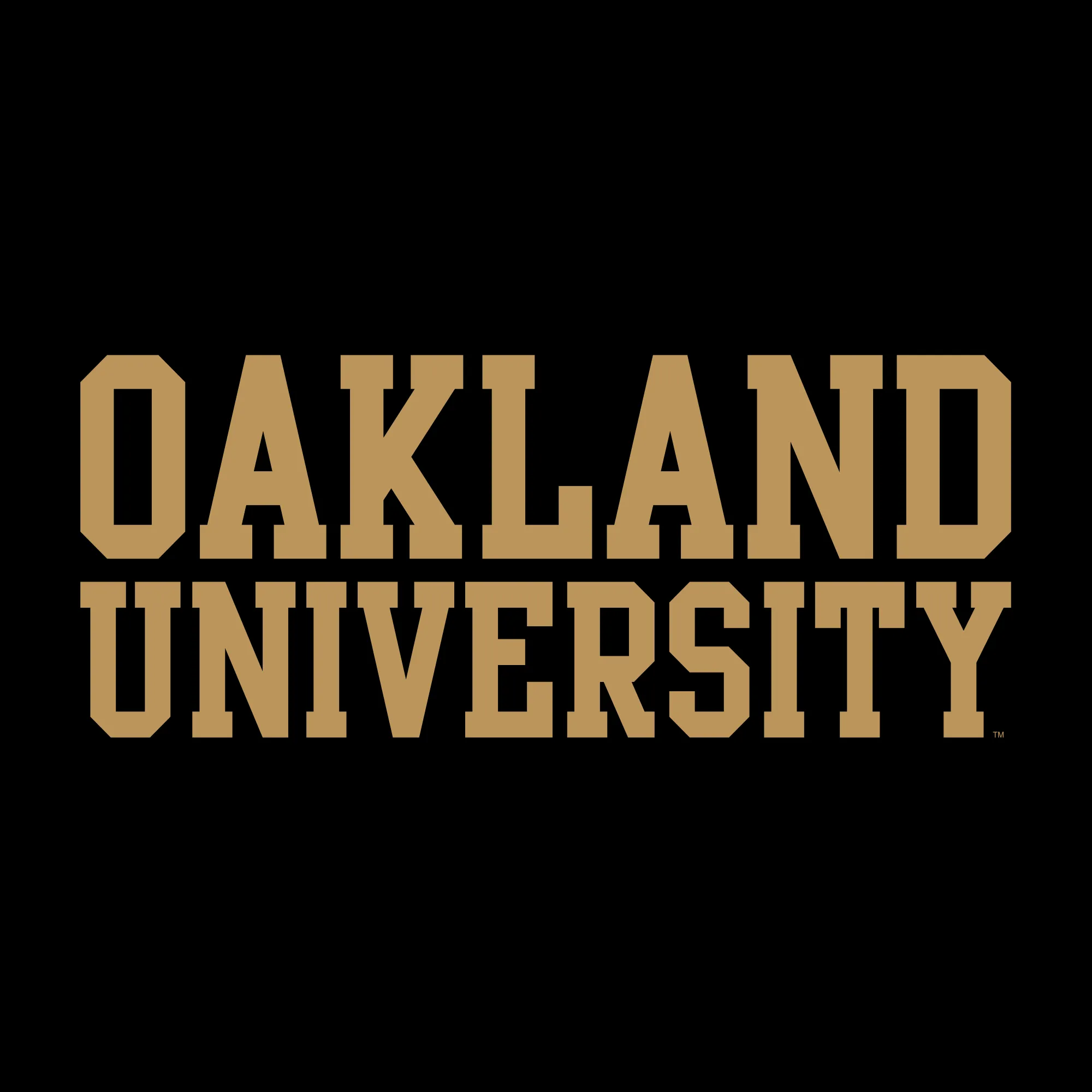 Oakland University Golden Grizzlies Basic Block Hooded Sweatshirt - Black
