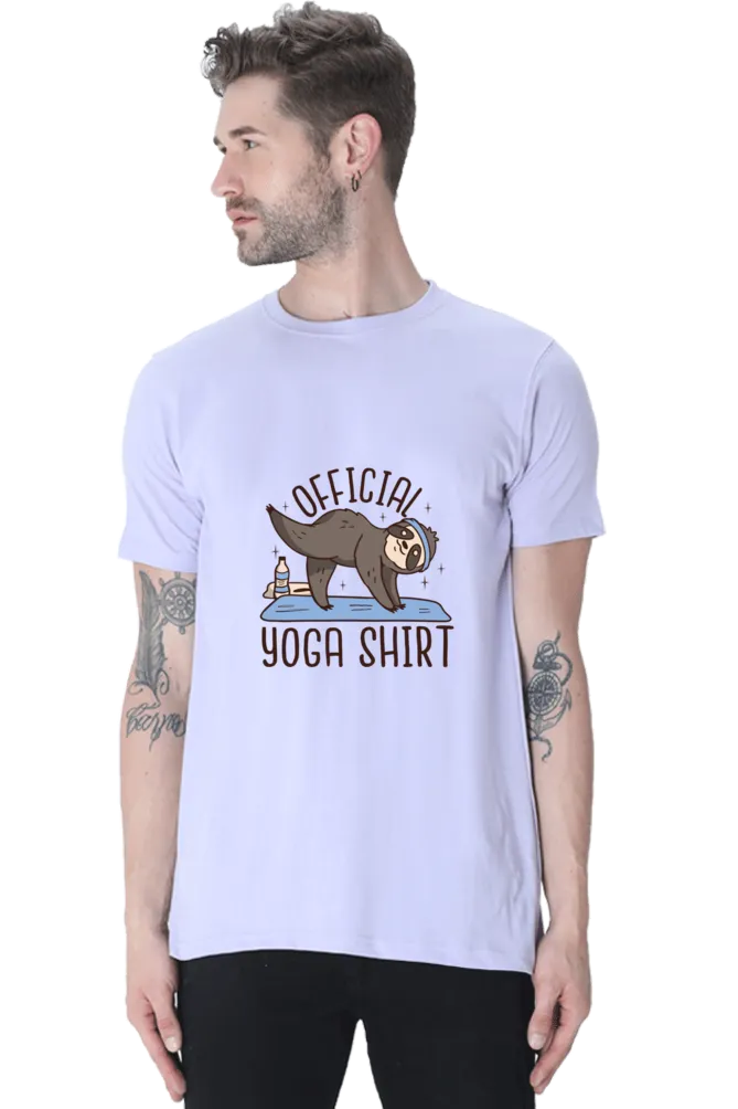 Official Yoga Sloth Printed T-shirt for men