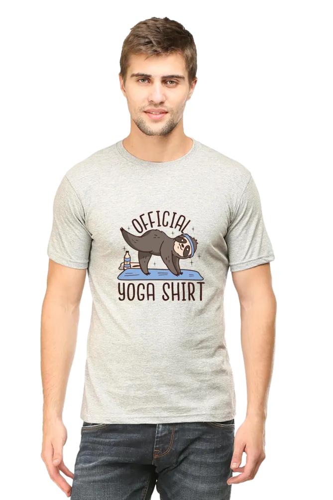 Official Yoga Sloth Printed T-shirt for men
