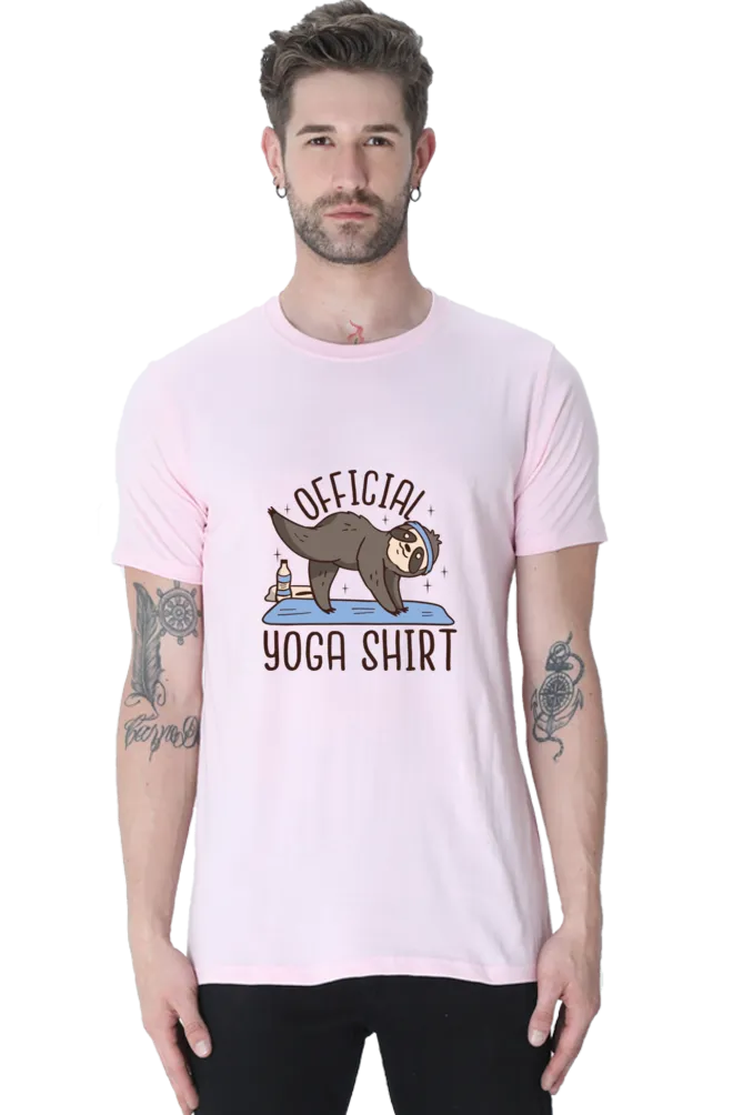 Official Yoga Sloth Printed T-shirt for men